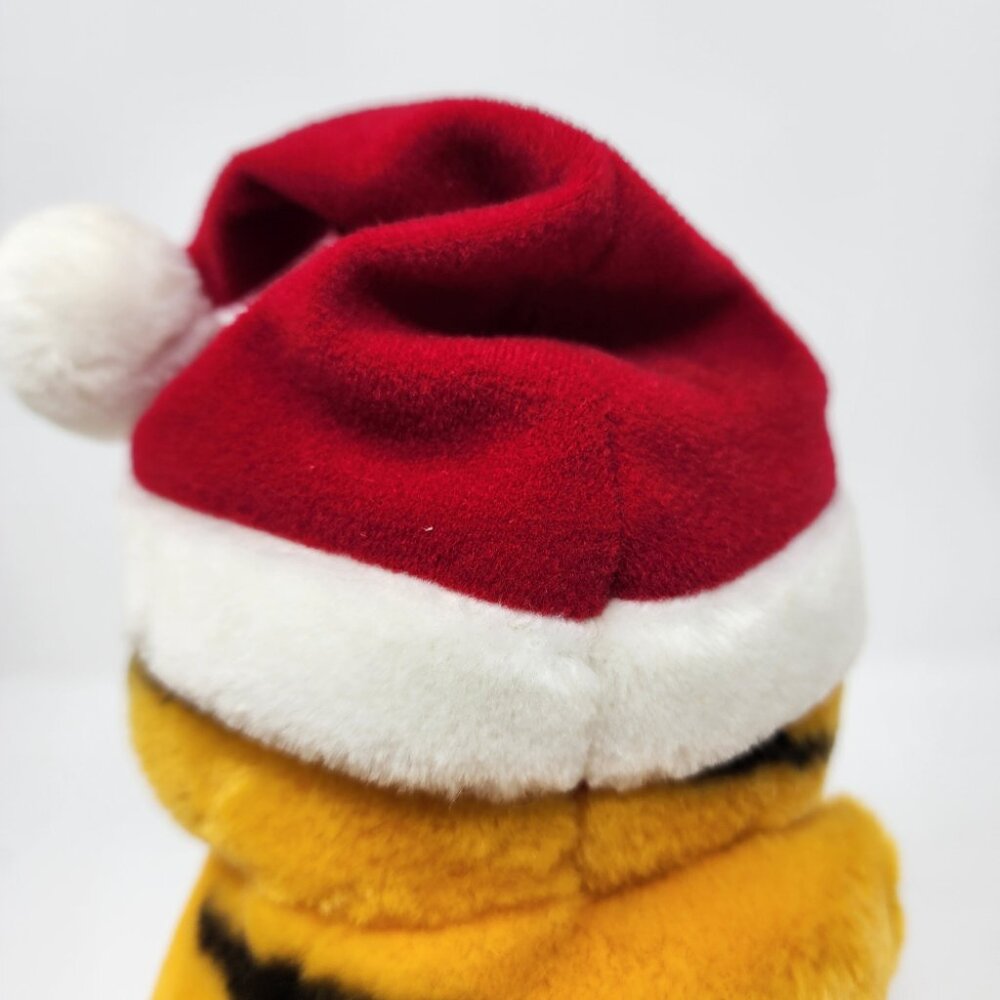 Vtg 1981 Dakin Garfield Santa Cat 8" Plush 'Fill Er Up!' Christmas Stocking Toy - Picture 7 of 15